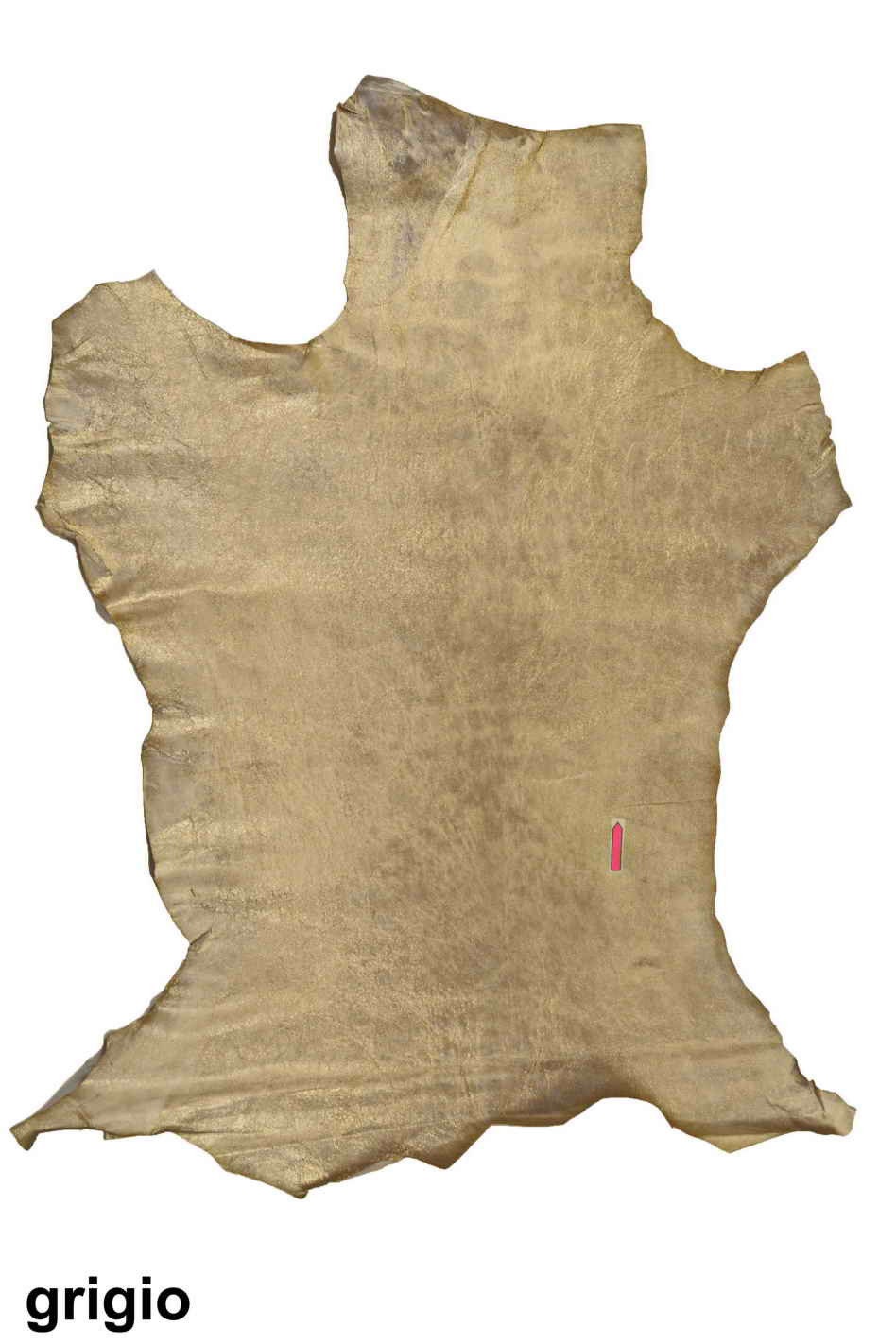 Thin thickness leather skins - grey green brown washed distressed hides - SPARKLES on vintage goatskin B13789-VT La Garzarara