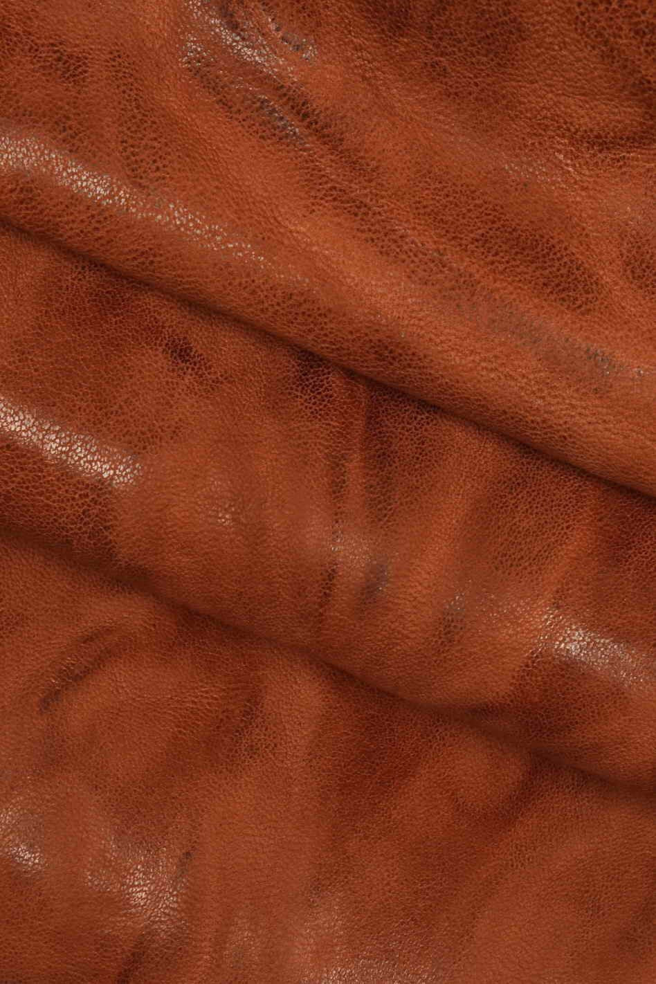 Aged nappa skin, vintage washed sheep leather, distressed crinkled lambskin in brown tones, color options B13900-VT La Garzarara