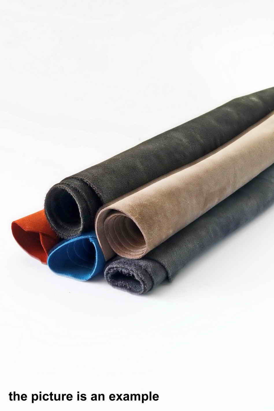 Suede and Nubuck Leather Sheets – Assorted scraps, Dark Winter Tones remnants, Soft & Textured Offcuts Italian Crafting Leather AMZ38