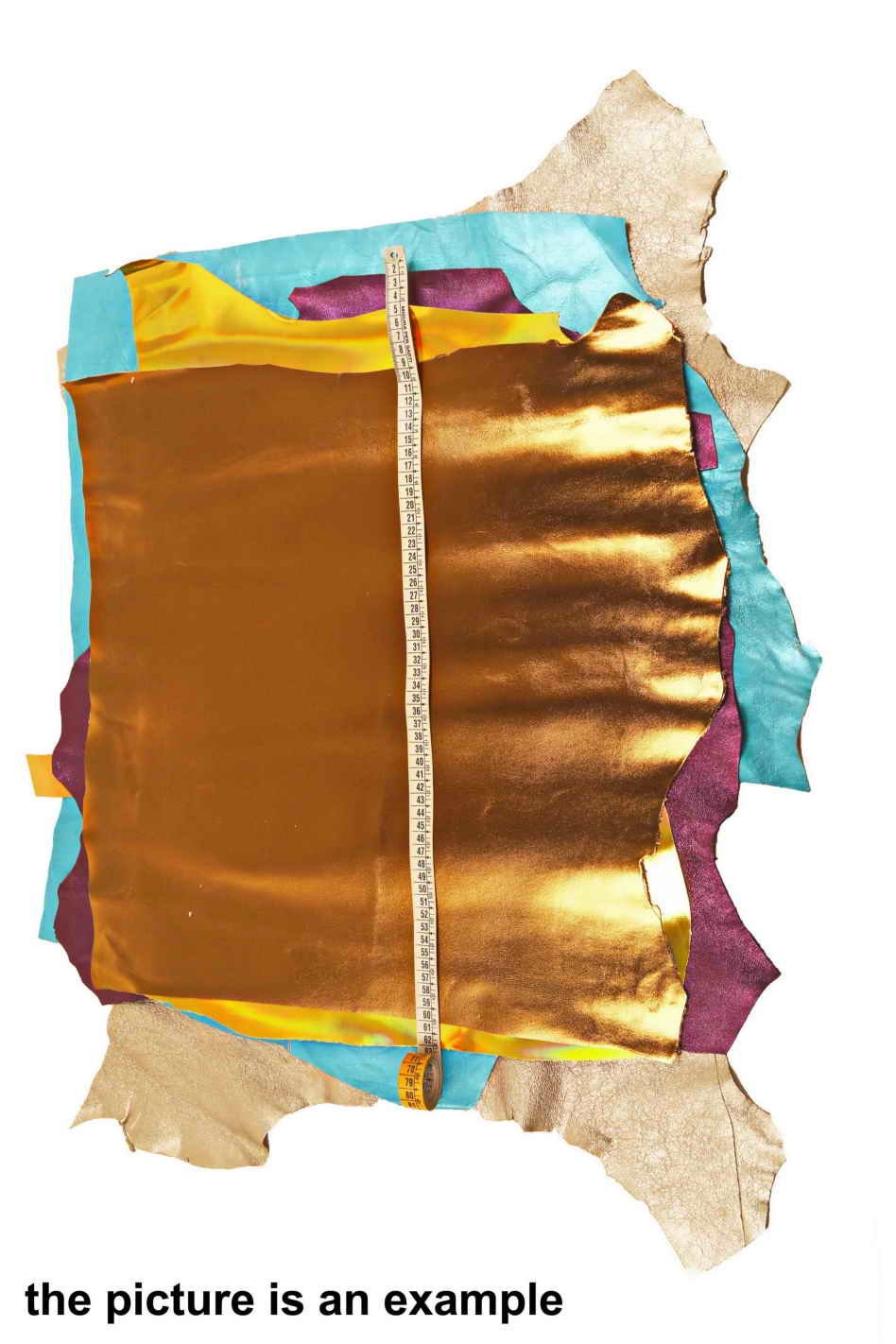 Metallic leather PIECES, laminated smooth and crinkled scraps solid color leather sheets, random offcuts selection AMZ39 La Garzarara