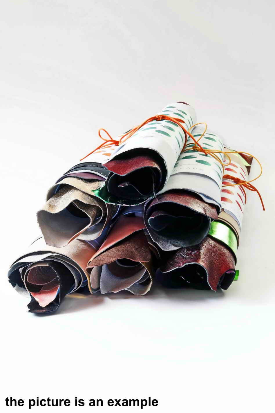 Metallic leather PIECES, laminated smooth and crinkled scraps solid color leather sheets, random offcuts selection AMZ39 La Garzarara