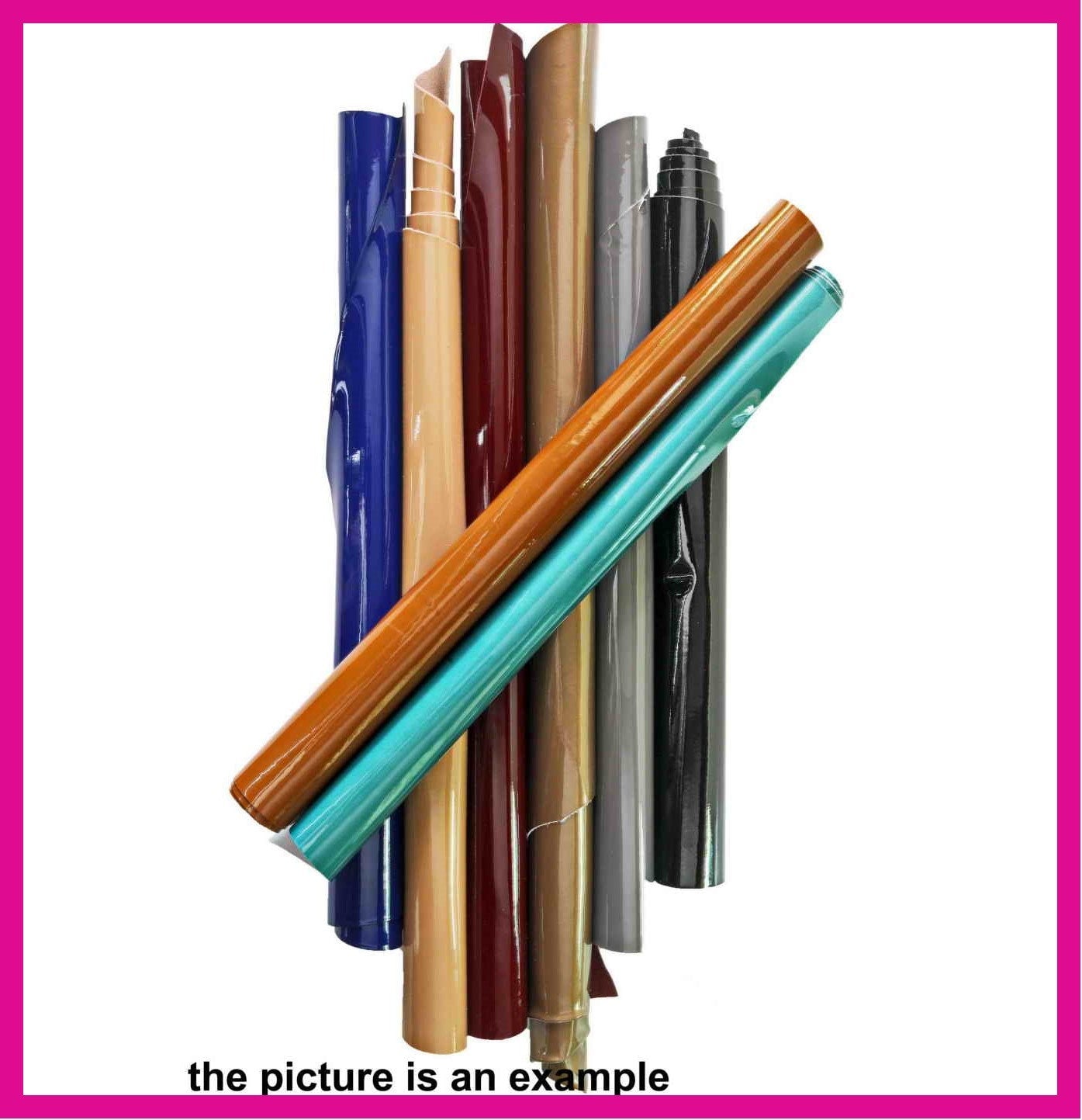 Patent Dark colors Offcuts leather, smooth pearled naplak scraps, renmants leather 16x16" / 40x40 cm AMZ41 La Garzarara