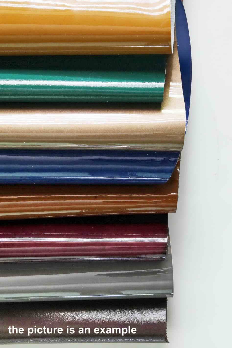 Patent Dark colors Offcuts leather, smooth pearled naplak scraps, renmants leather 16x16" / 40x40 cm AMZ41 La Garzarara