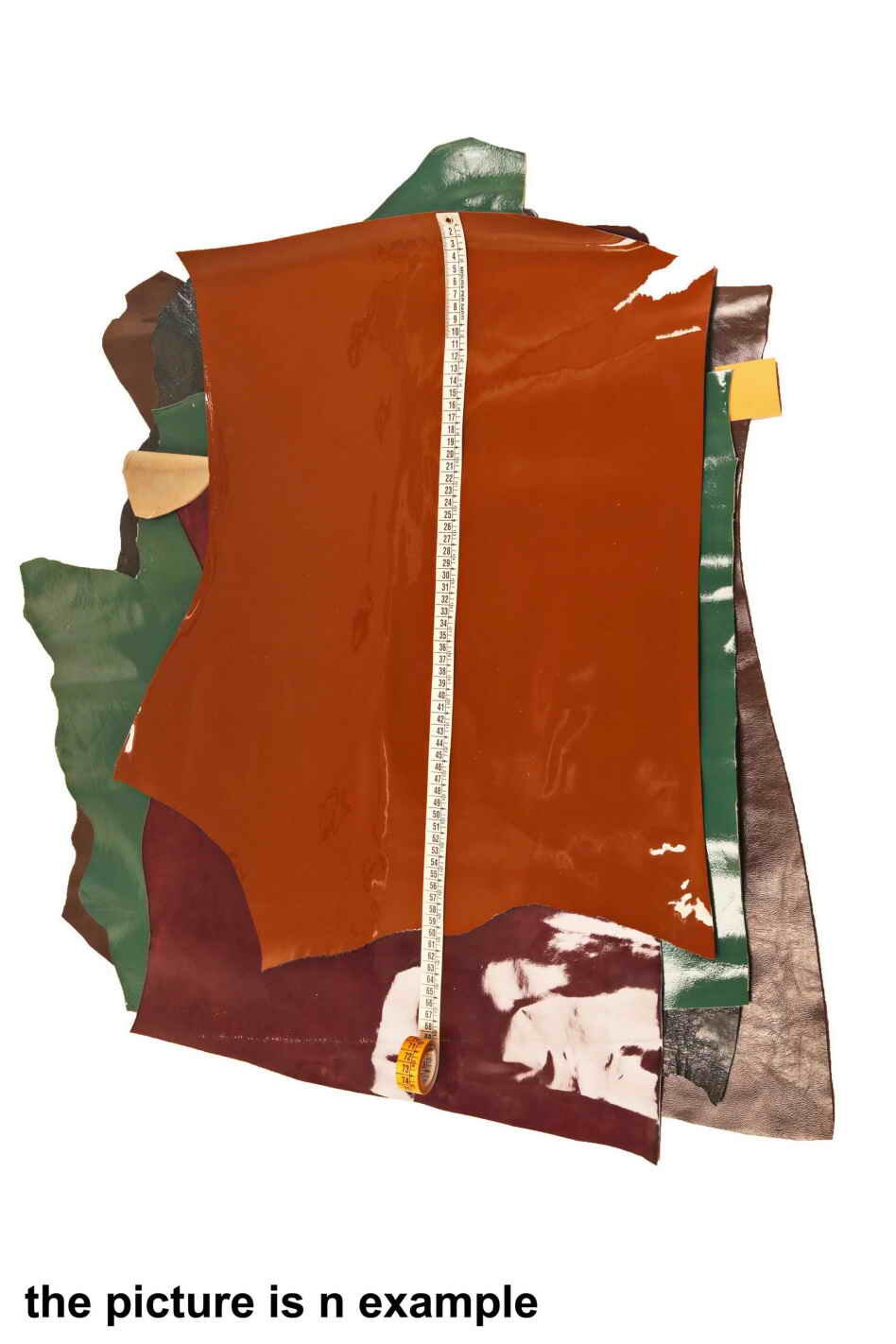 Patent Dark colors Offcuts leather, smooth pearled naplak scraps, renmants leather 16x16" / 40x40 cm AMZ41 La Garzarara