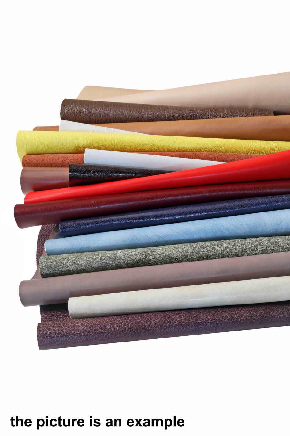 Solid color Leather SCRAPS, random Leather Cuts assortment, Pieces for DIY Crafts 1 lbs - 1,7 lbs - 2 lbs - 4 lbs AMZ30/B