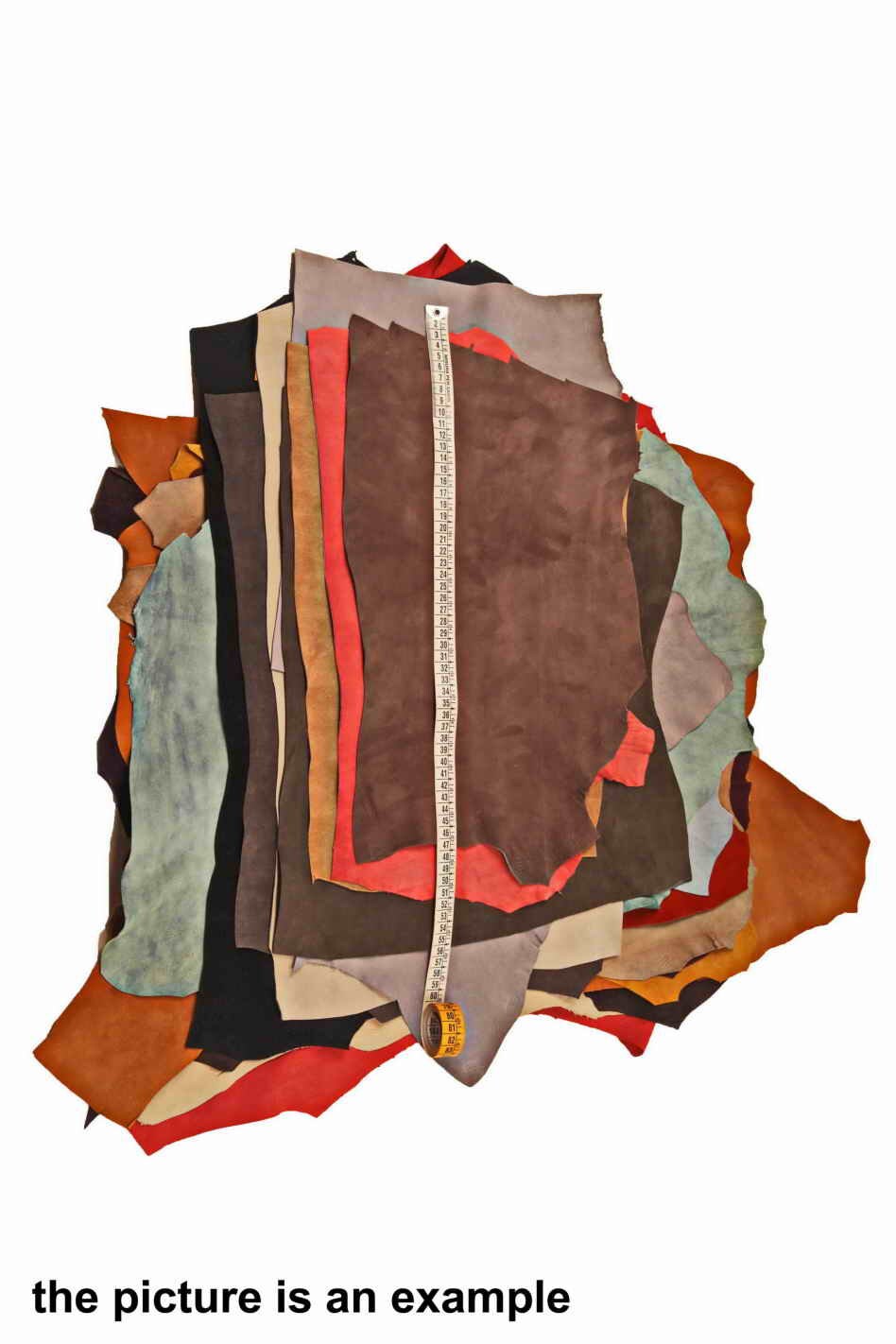 SUEDE and NUBUCK leather SCRAPS random assortment renmants, medium size solid colors leather pieces 1 lbs - 1,7 lbs - 2 lbs - 4 lbs