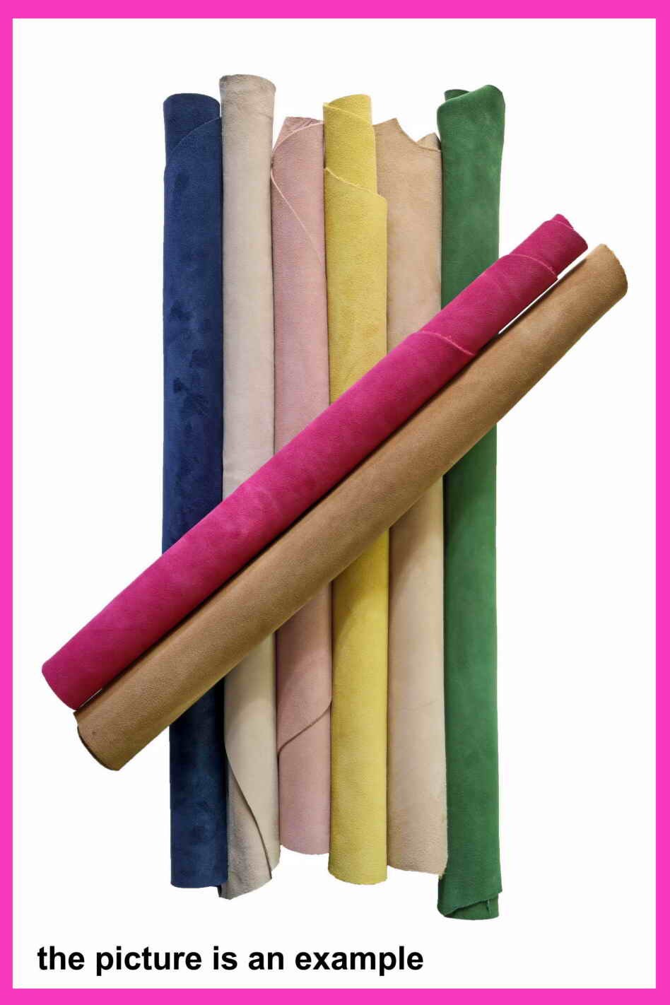 Suede leather LARGE pieces, solid color scamosciato leather sheets in light summer tones, mixed selection AMZ3 La Garzarara
