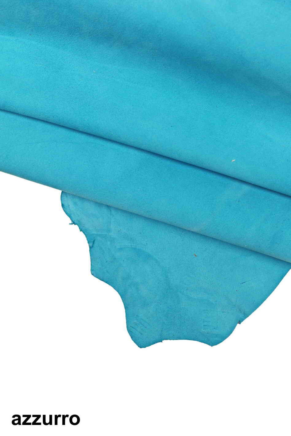 Soft Suede leather hides, - Grey, light blue, dark blue velour, silky goat skins, thin leather B13994-TU La Garzarara