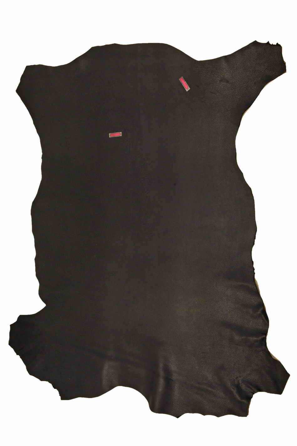 Black Pebble Grain leather hides - grainy textured GOATSKIN - italian skins for crafters B13926-TB La Garzarara