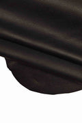 Black Pebble Grain leather hides - grainy textured GOATSKIN - italian skins for crafters B13926-TB La Garzarara