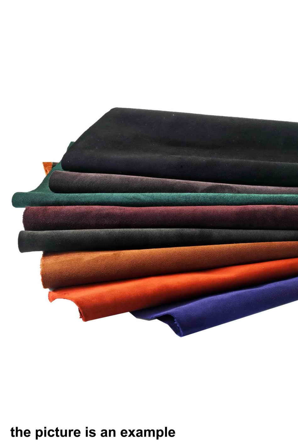 Suede and Nubuck Leather Sheets – Assorted scraps, Dark Winter Tones remnants, Soft & Textured Offcuts Italian Crafting Leather AMZ38