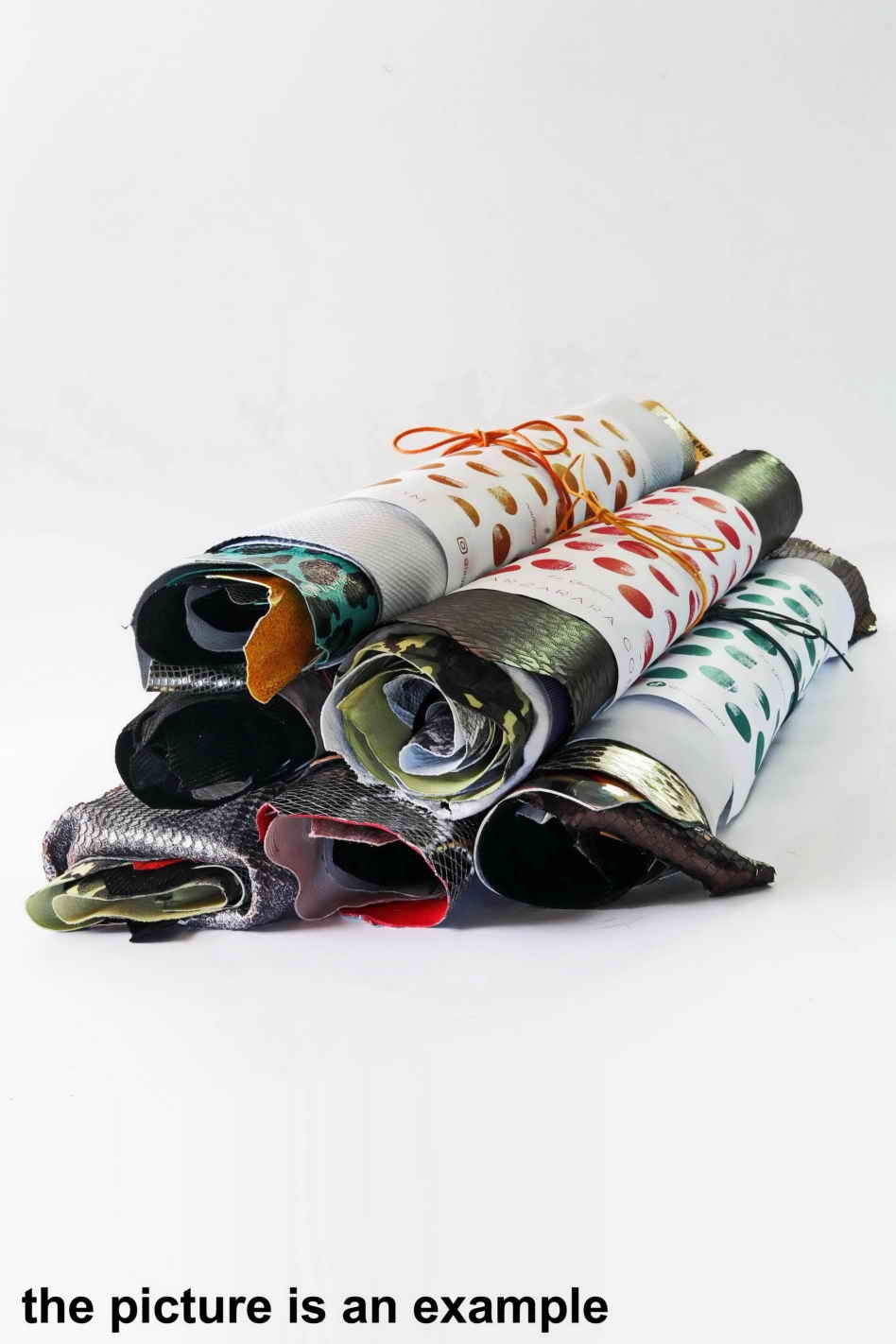 Printed leather scraps, assorted fancy offcuts, renmants sheets large size, patterned leather pieces AMZ40