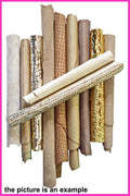 GOLD, PLATINUM and BEIGE leather pieces for crafting, Italian Leather Scraps, Random Assortment Offcuts leather B086