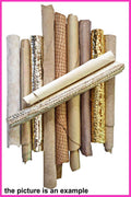 GOLD, PLATINUM and BEIGE leather pieces for crafting, Italian Leather Scraps, Random Assortment Offcuts leather B086