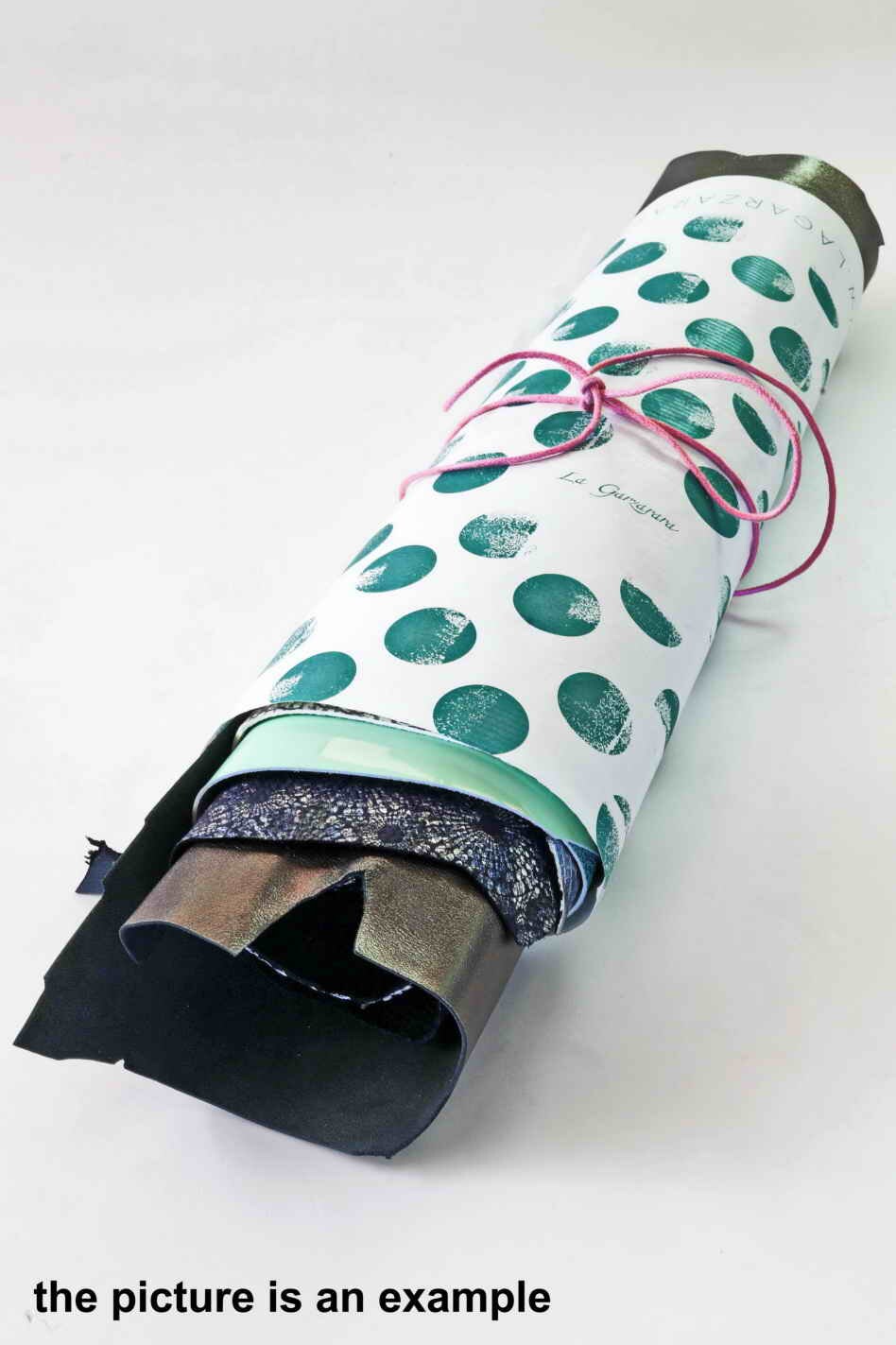 Green Blue Leather remnants , mixed printed laminated leather pieces, random scraps leather for craft B088