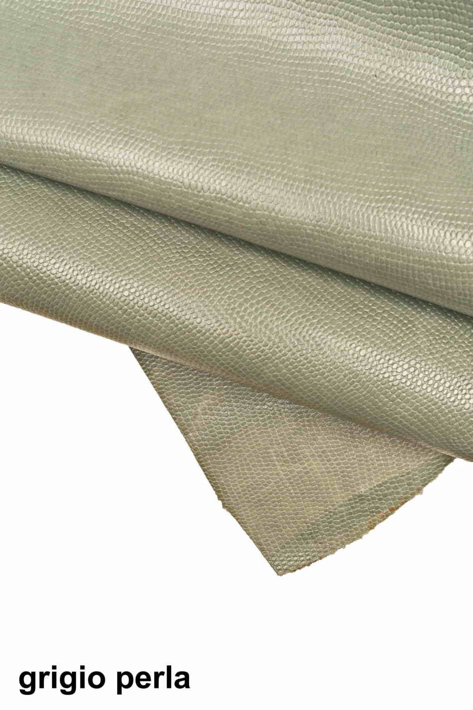 LIZARD embossed LEATHER hide, beige, pistachio grey, orange, burgundy, pearl grey tejus printed calfskin, glossy skin B13989-ST La Garzarara