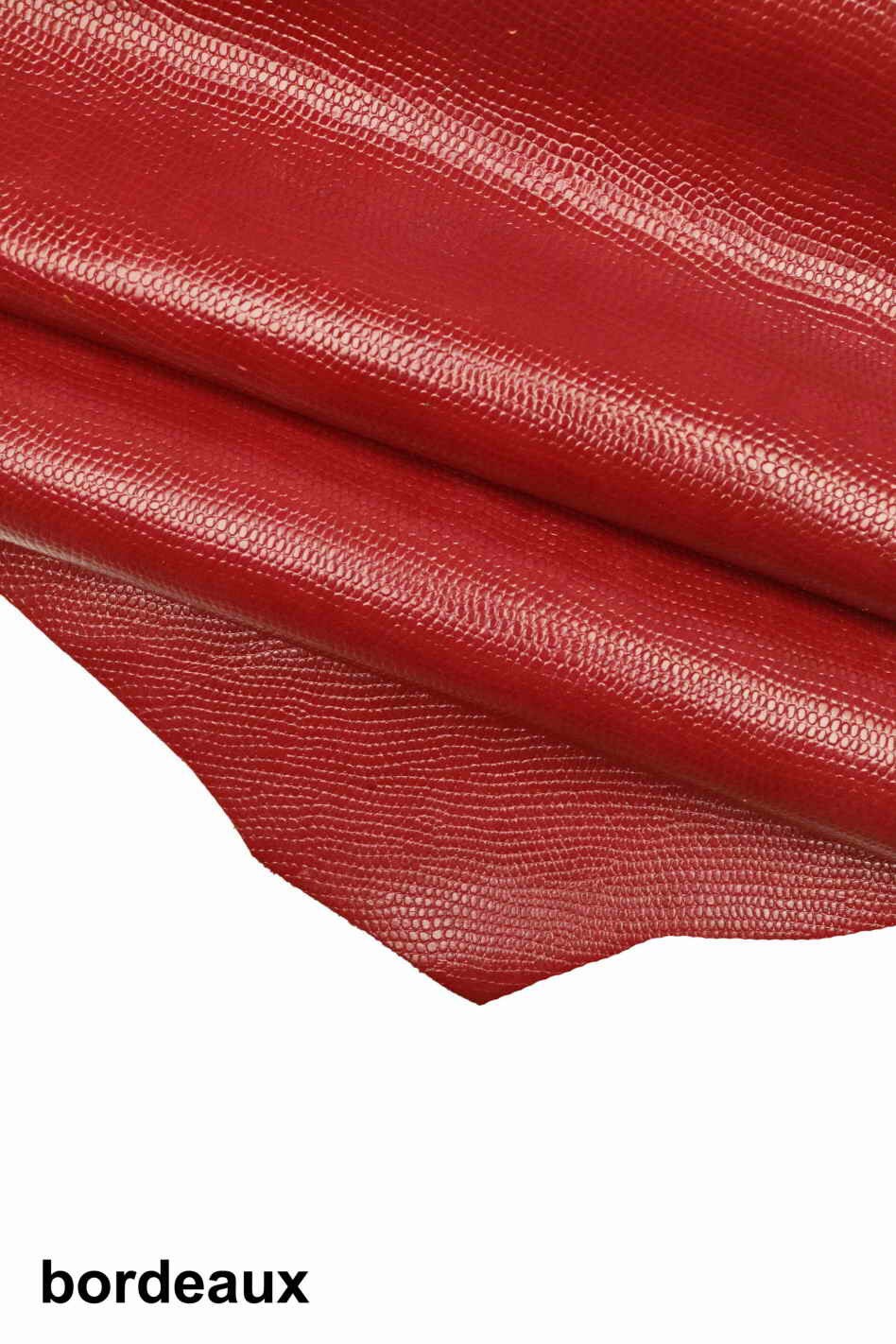 LIZARD embossed LEATHER hide, beige, pistachio grey, orange, burgundy, pearl grey tejus printed calfskin, glossy skin B13989-ST La Garzarara