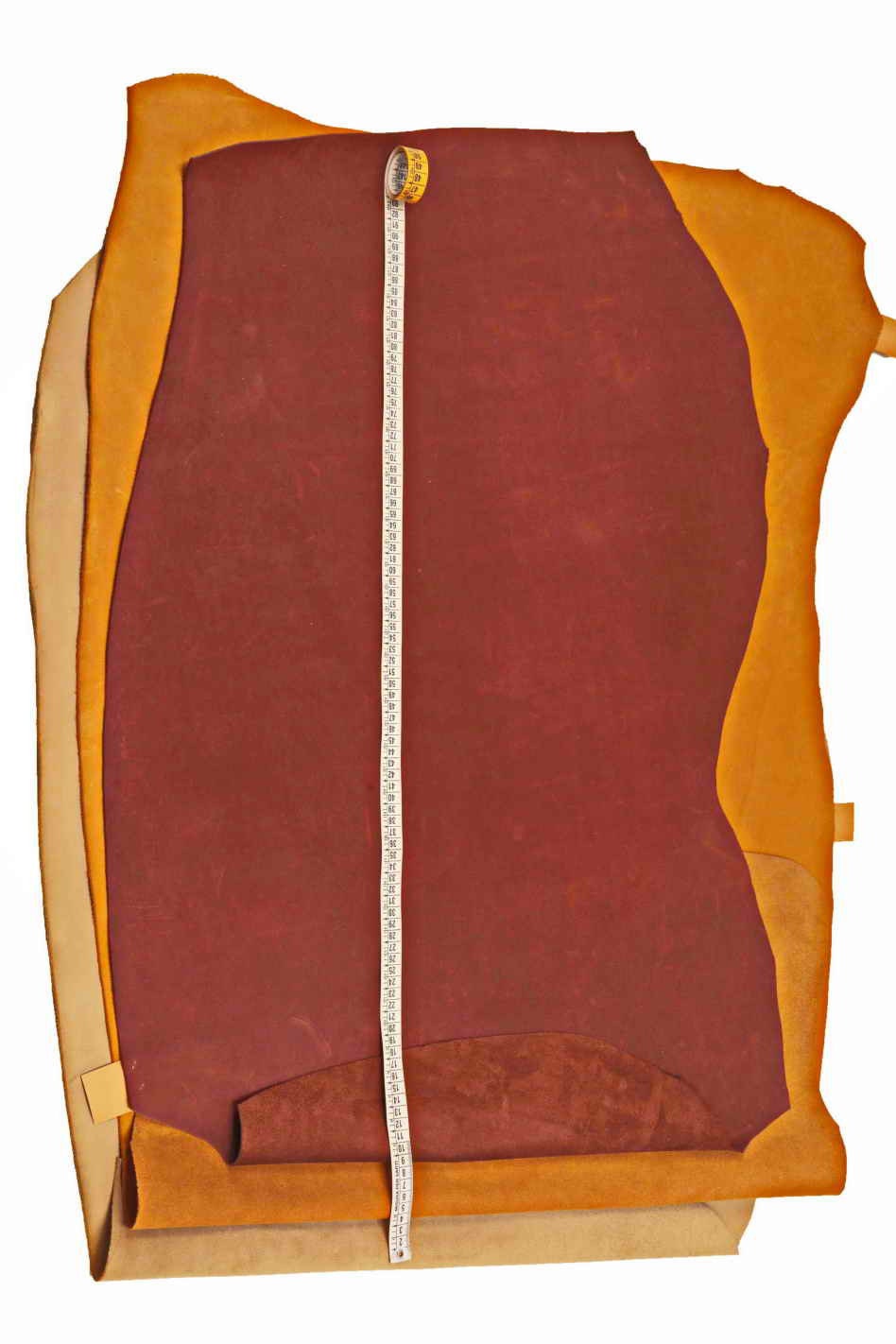 Suede nubuck calf leather skin waxed matte vintage, beige tan burgundy cowhide hide B13980-TU La Garzarara