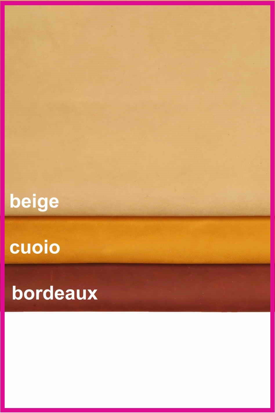 Suede nubuck calf leather skin waxed matte vintage, beige tan burgundy cowhide hide B13980-TU La Garzarara
