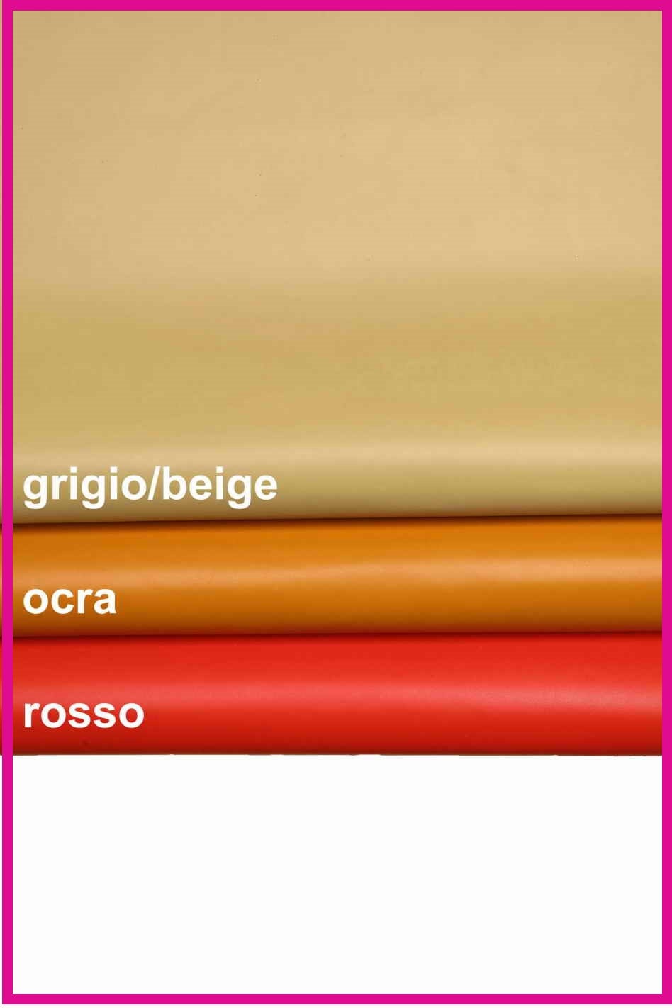 Full grain COWHIDE leather hides, beige taupe, ocrhe, red, natural premium calf skins B13971-TU La Garzarara