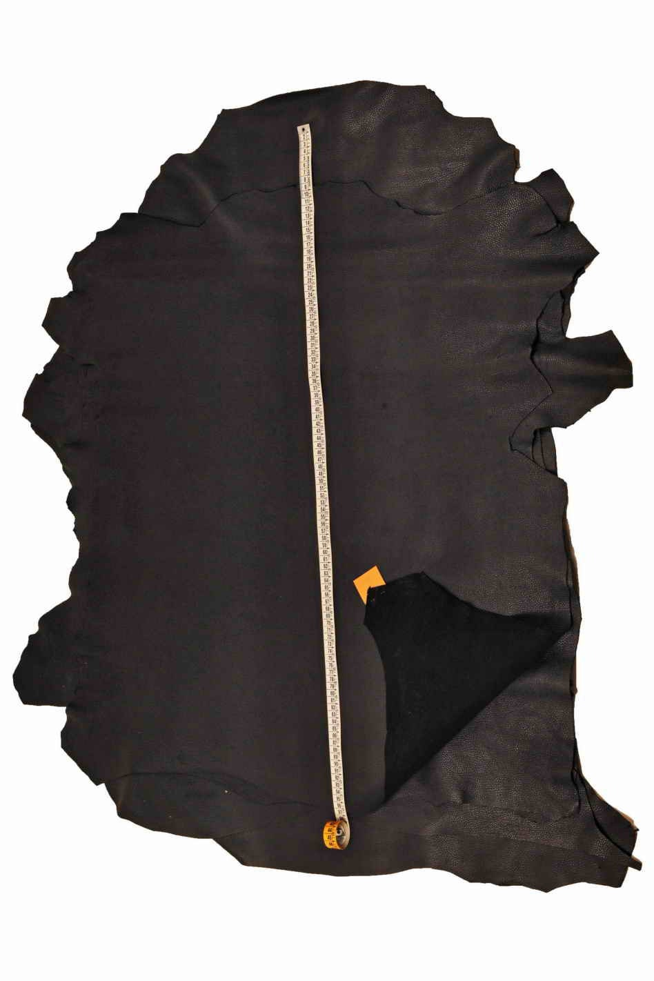 Black Pebble Grain leather hides - grainy textured GOATSKIN - italian skins for crafters B13926-TB La Garzarara