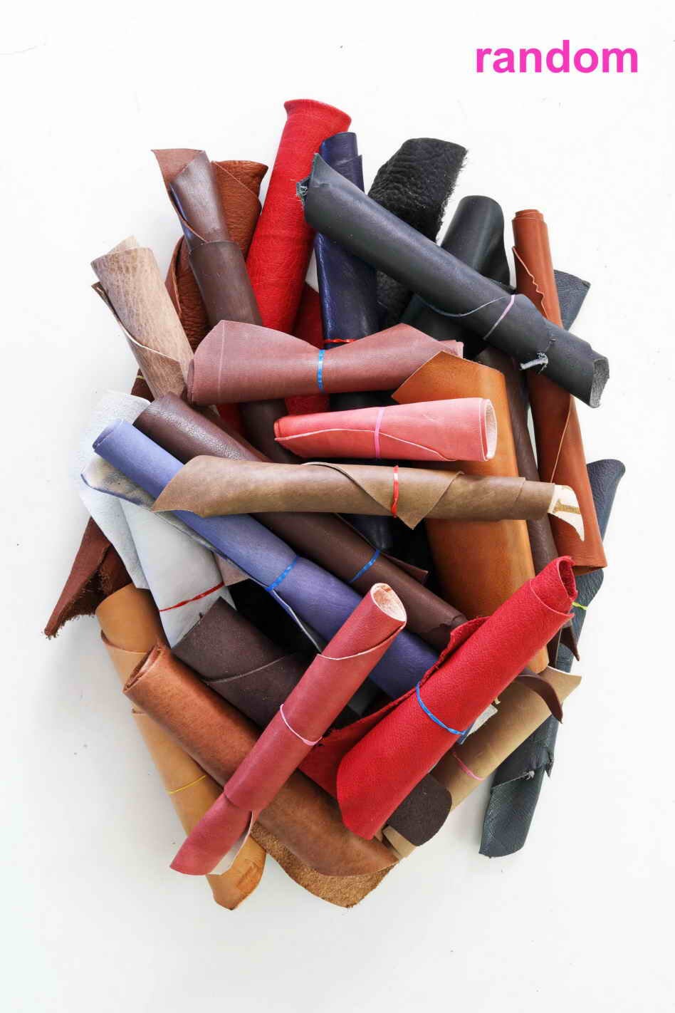 Vegetable Tanned Leather Offcuts, Solid Color Craft Scraps, Veg Tan Pieces for Bracelets Tags and Small Leather Goods 1 lbs and 2 lbs B012