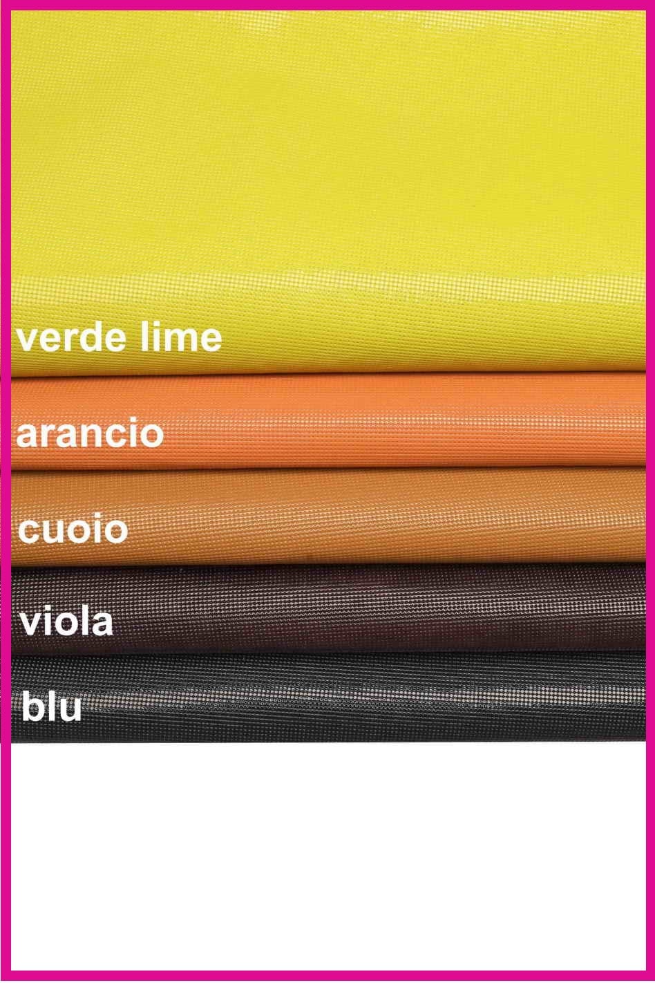 Embossed PATENT small square print leather hides, purple tan orange green blue geometric textured skins B14107-ST La Garzarara