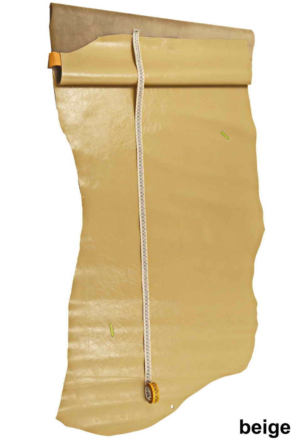 Wrinkled lacquer leather skins, light gray, beige, camel glossy textured cowhides B13974-TU La Garzarara