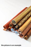 Brown Cognac Leather Offcuts, Rust Leather Pack, Assorted Craft Leather, Printed, Metallic Scraps 1 lbs - 1,7 lbs - 2 lbs - 4 lbs B084/B
