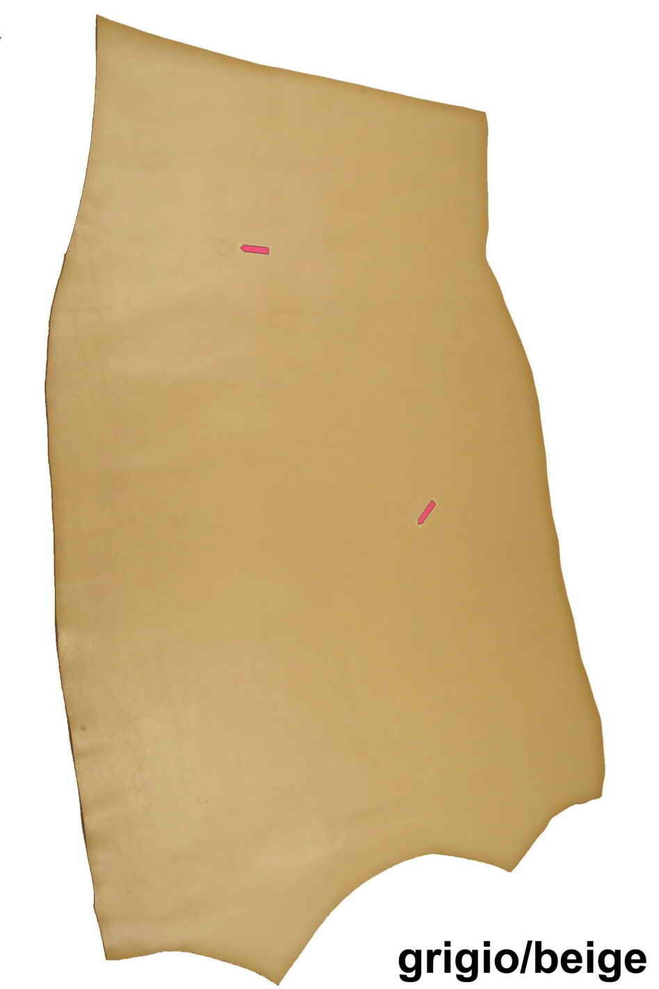 Full grain COWHIDE leather hides, beige taupe, ocrhe, red, natural premium calf skins B13971-TU La Garzarara