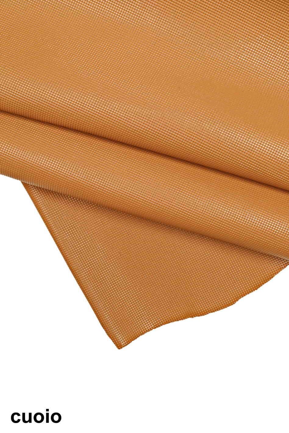 Embossed PATENT small square print leather hides, purple tan orange green blue geometric textured skins B14107-ST La Garzarara