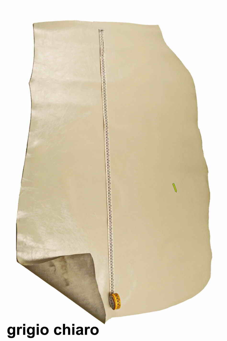 Wrinkled lacquer leather skins, light gray, beige, camel glossy textured cowhides B13974-TU La Garzarara