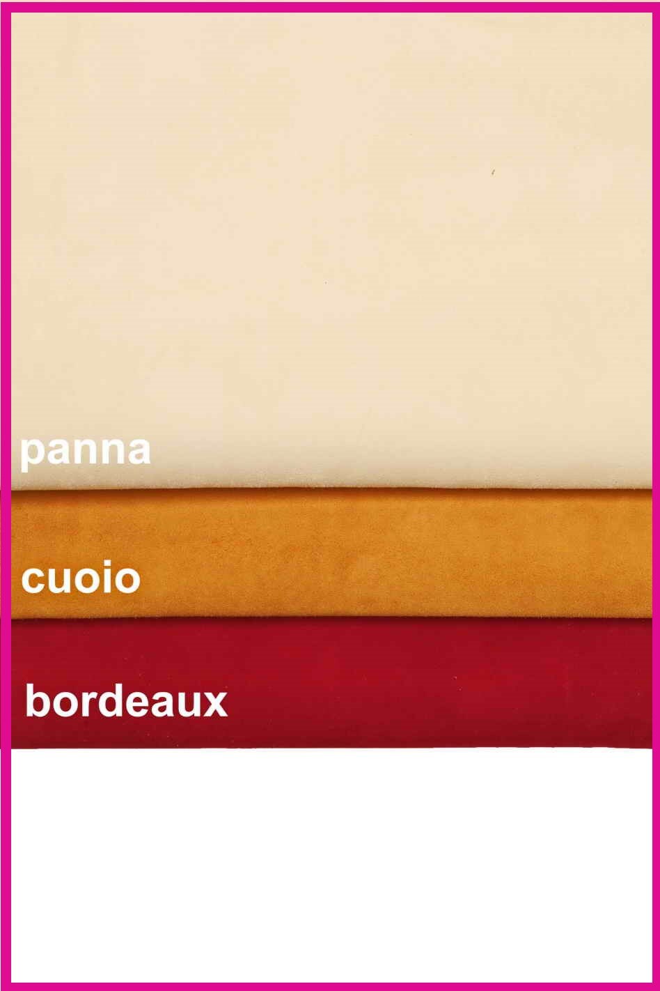SOFT SUEDE leather skins, dark red, beige, tan italian velour goatskin hides for sewing B13995-TU La Garzarara