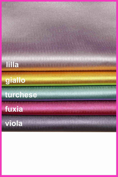 Bright gold METALLIC skin , cross grain rich gold leather hide, leather for cosplay B14164-MT La Garzarara