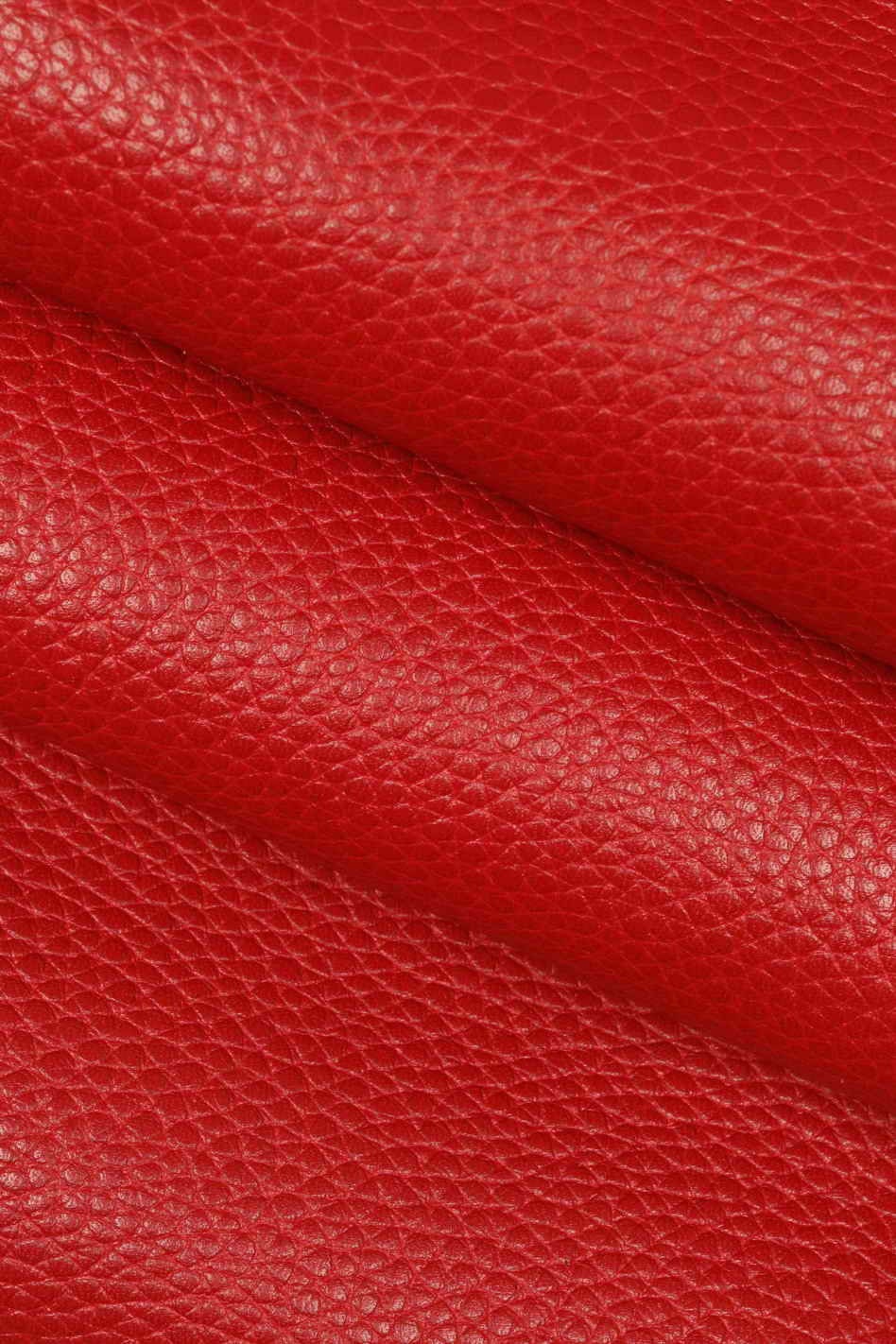 RED pebble GRAIN printed leather hide, semi glossy calfskin 1.5 -1.7 mm, premium cowhide for crafting B14201-TU La Garzarara
