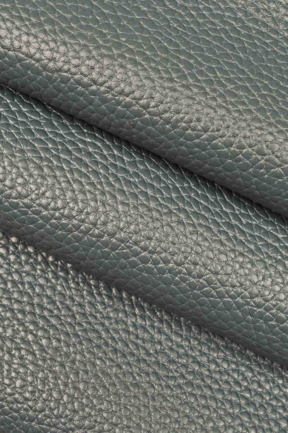 Pebbled leather, Avio light blue, green GRAINY cow hide, soft thick grain embossed calfskin B14200-TU La Garzarara