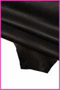 BLACK GRAINY leather hide, tiny pebble grain goatskin, soft sporty skin, 1.5 - 1.7 mm B14194-TB La Garzarara