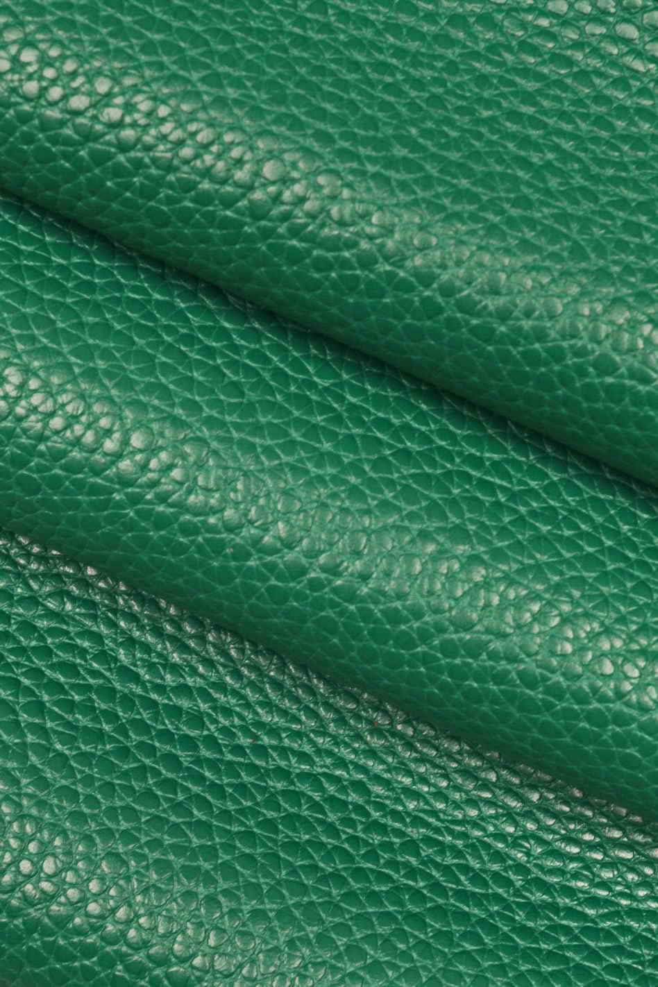 Pebbled leather, Avio light blue, green GRAINY cow hide, soft thick grain embossed calfskin B14200-TU La Garzarara