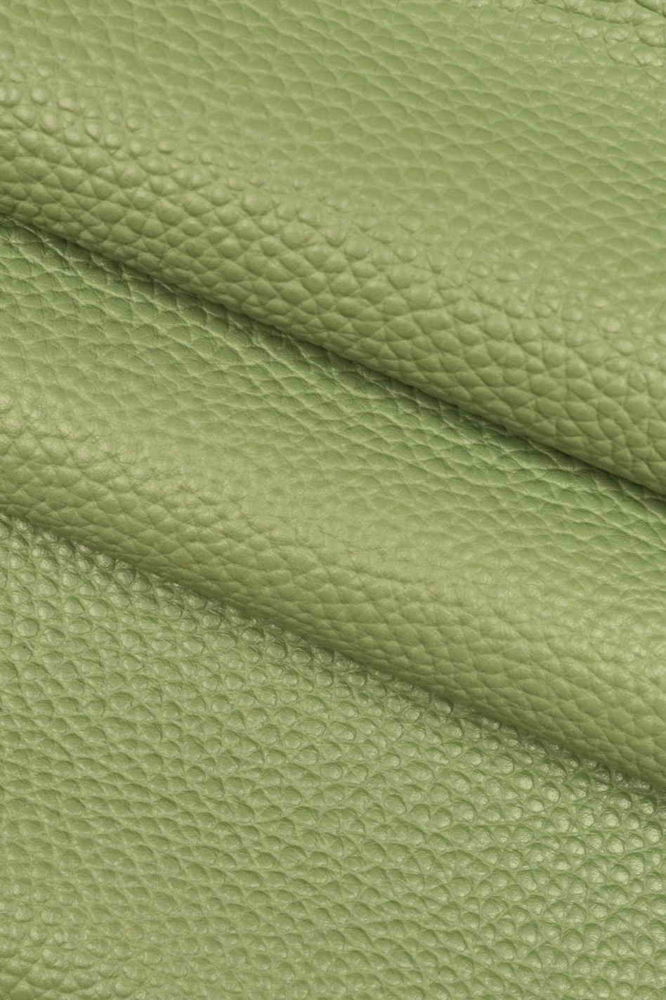 Pebbled leather, Avio light blue, green GRAINY cow hide, soft thick grain embossed calfskin B14200-TU La Garzarara