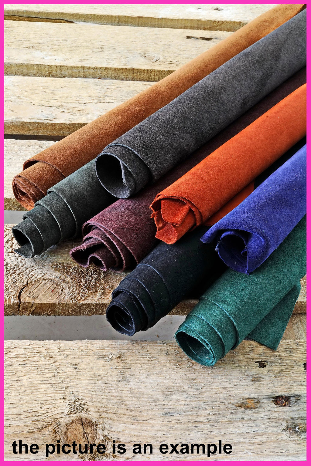 Supple Suede Leather Scraps, Soft Nubuck Offcuts, Mixed Solid Colors for Jewelry Making and Crafts AMZ38 B La Garzarara