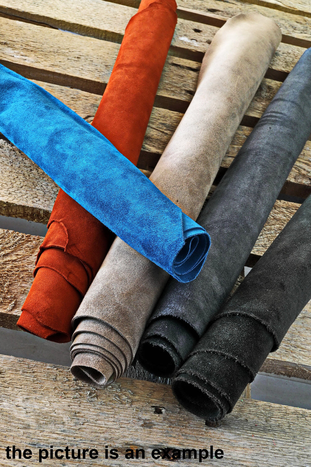 Supple Suede Leather Scraps, Soft Nubuck Offcuts, Mixed Solid Colors for Jewelry Making and Crafts AMZ38 B La Garzarara
