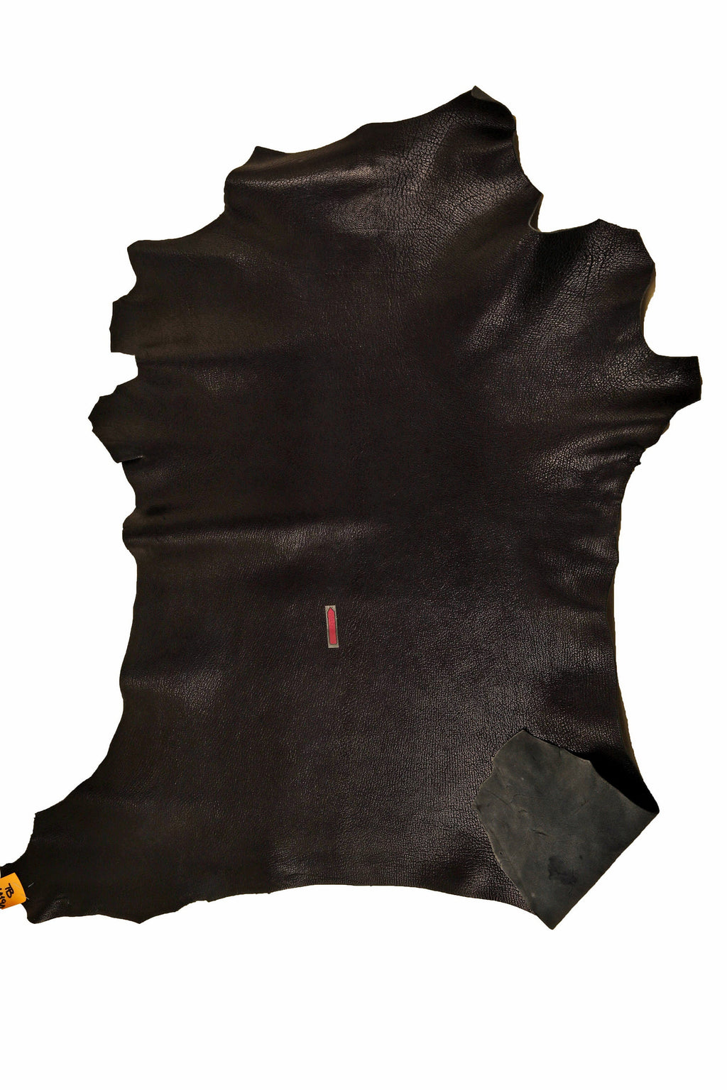 BLACK GRAINY leather hide, tiny pebble grain goatskin, soft sporty skin, 1.5 - 1.7 mm B14194-TB La Garzarara