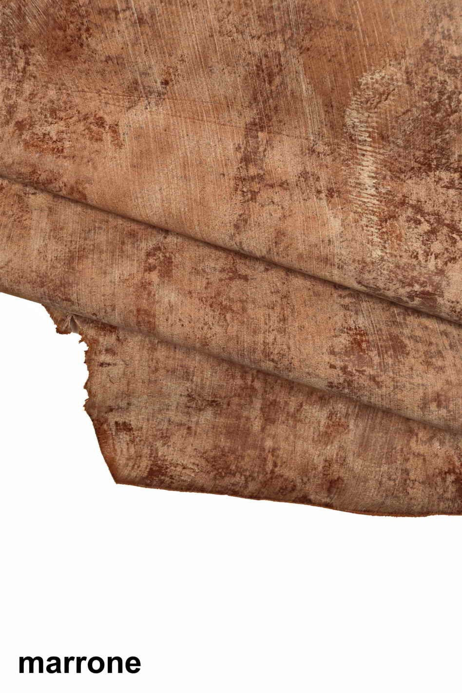 Soft washed nappa sheep leather hide, vintage rustic look with light dark tones, distressed aged skins B13900-VT La Garzarara