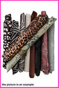 Premium Hair on Hide Scraps, 10 Assorted Ponyskin Renmants for Sewing & Handmade Projects, Pony printed offcuts B099 La Garzarara