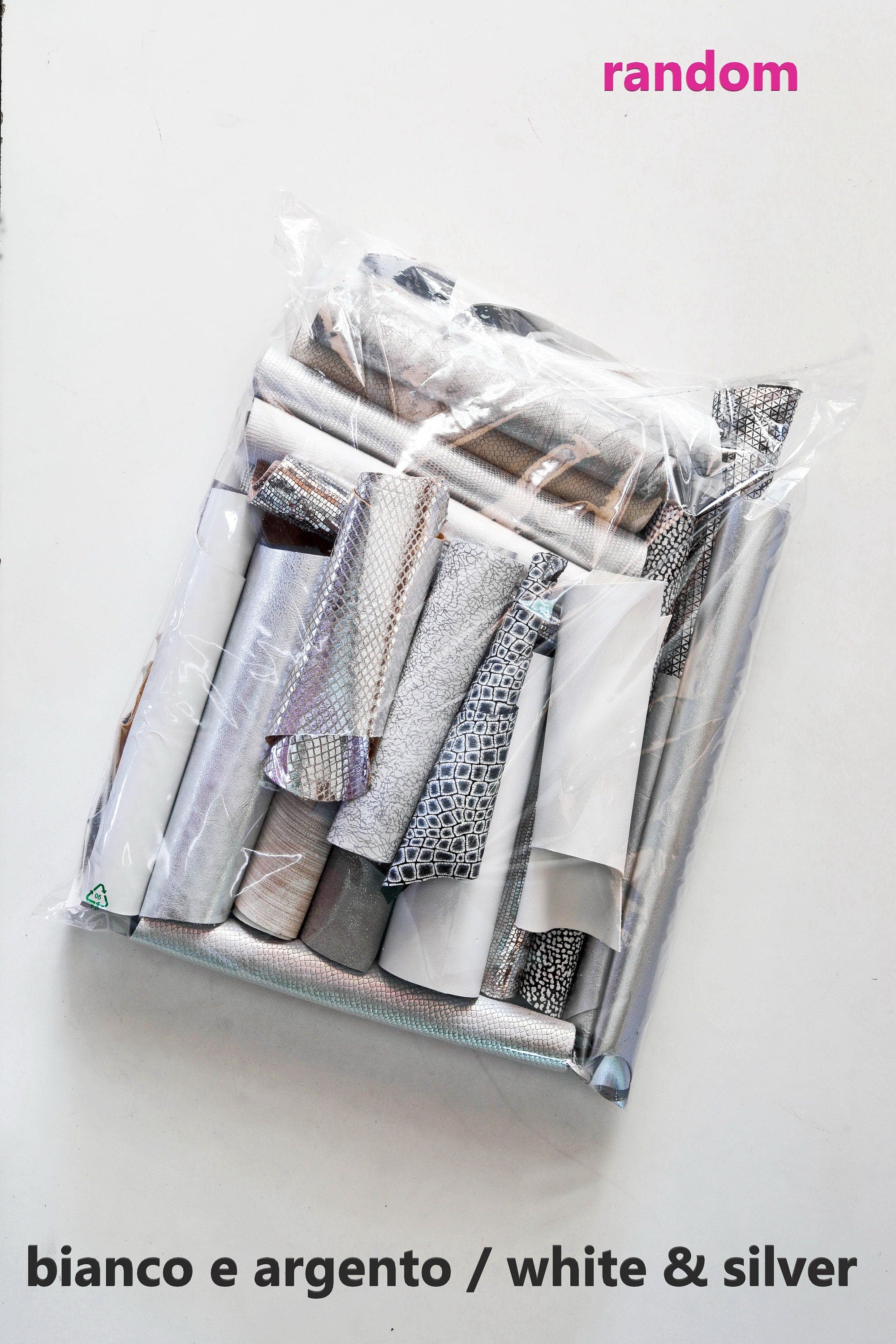 Neutral Leather Scraps, 5x6 White Grey Silver Craft Pieces, Assorted Finishes and Textures0.300–1 kg B056 Garzarara