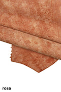 Soft washed nappa sheep leather hide, vintage rustic look with light dark tones, distressed aged skins B13900-VT La Garzarara