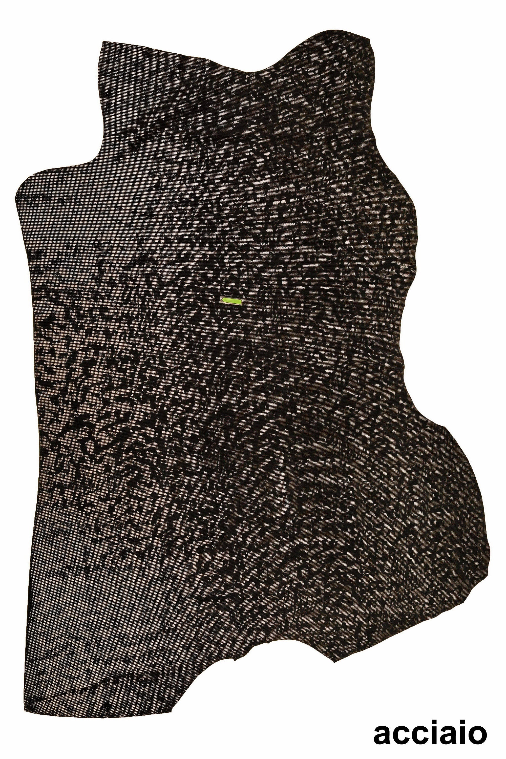 Camouflage Suede Leather , Blue Steel & Rust Metallic Print skins B14278-MT(st) La Garzarara