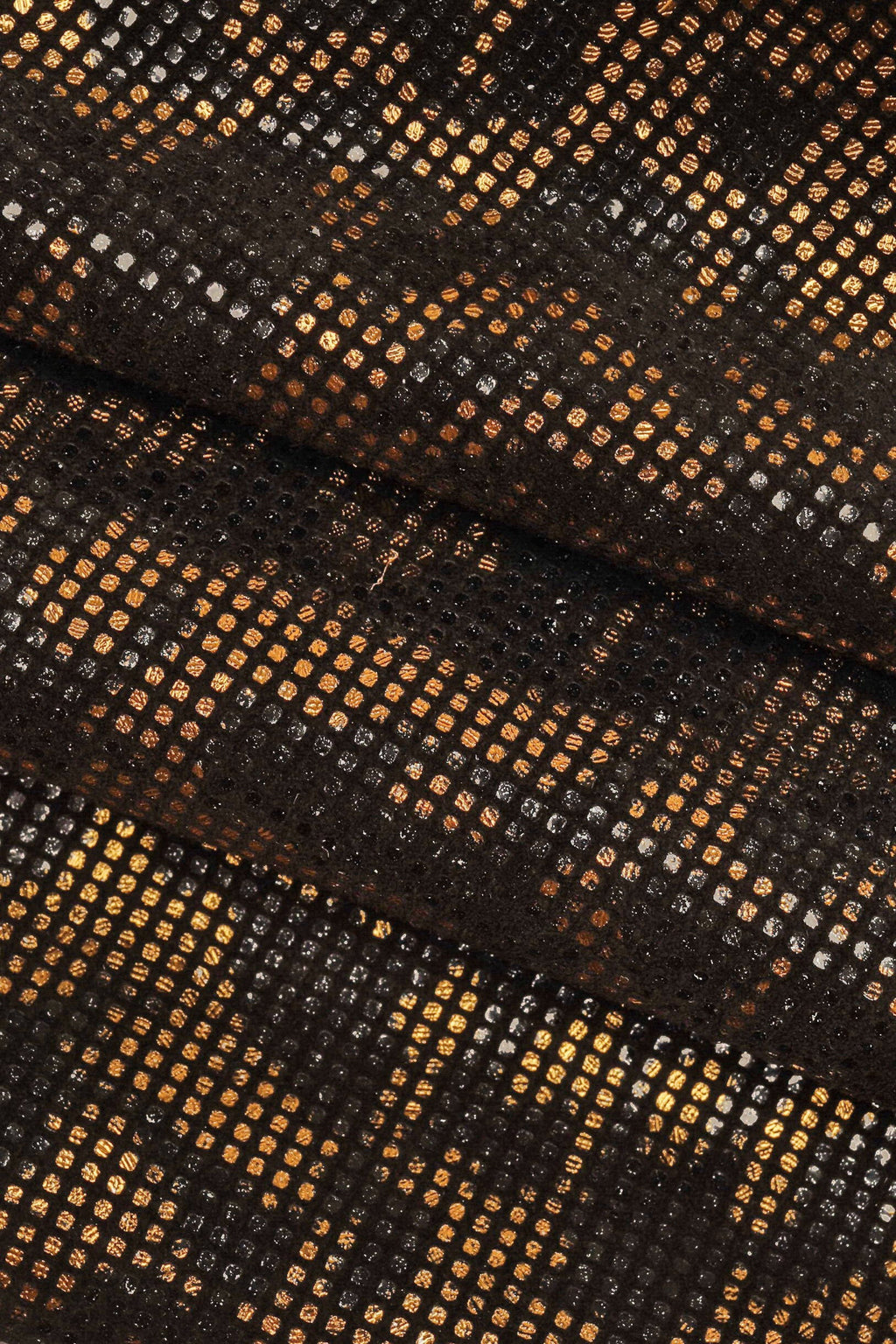 Camouflage Suede Leather , Blue Steel & Rust Metallic Print skins B14278-MT(st) La Garzarara