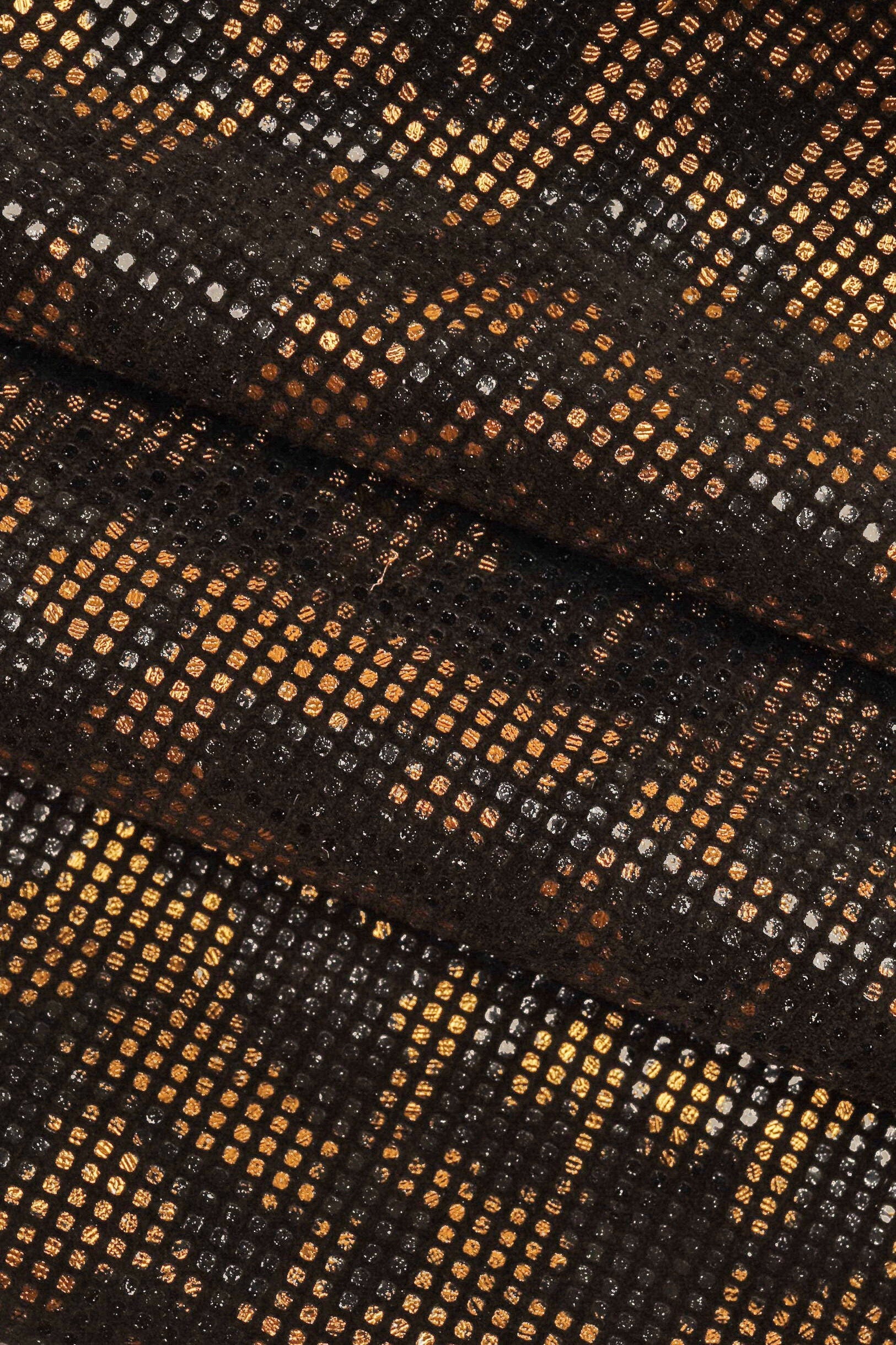 Camouflage Suede Leather , Blue Steel & Rust Metallic Print skins B14278-MT(st) La Garzarara