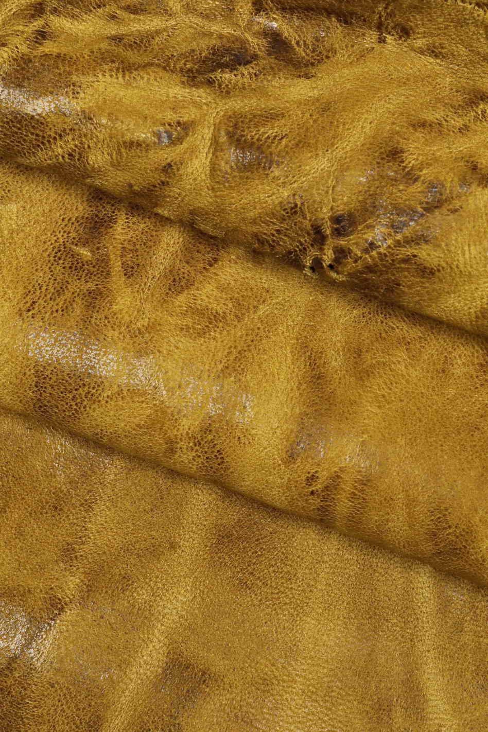 Crumpled lambskin leather skins, vegetable WASHED NAPPA sheepskin yellow coral blue, sheep soft distressed italian skin B13905-VT Garzarara
